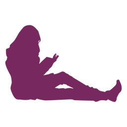 Buch lesen Frau Silhouette PNG-Design
