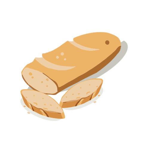 Bread and loaves isometric PNG Design