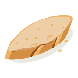 Bread loaf isometric PNG Design