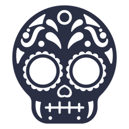 Calavera skull decorated PNG Design Transparent PNG