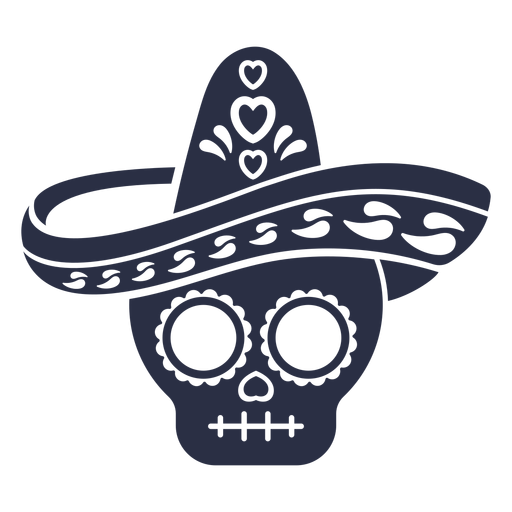 Calavera Sch?del Sombrero PNG-Design