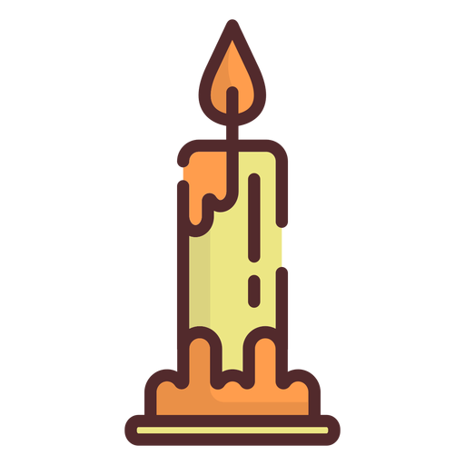 Candle icon stroke PNG Design