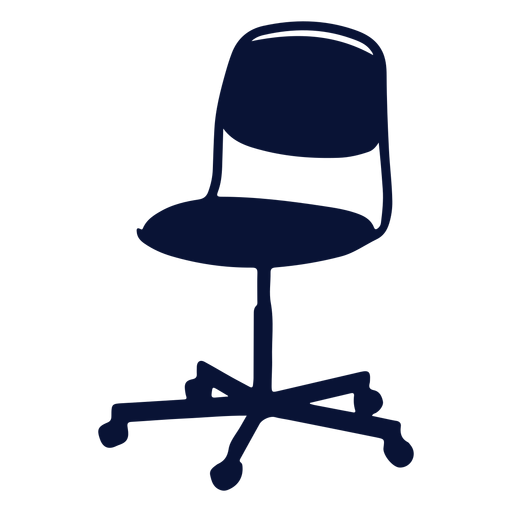 Silhueta do escritório da cadeira Desenho PNG