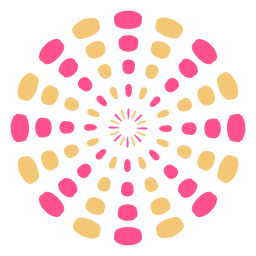 Buntes Feuerwerk Masse Funken Schlaganfall PNG-Design