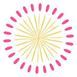 Golpe de faíscas de fogos de artifício coloridos Desenho PNG