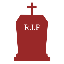 Silhueta de lápide cruzada Desenho PNG