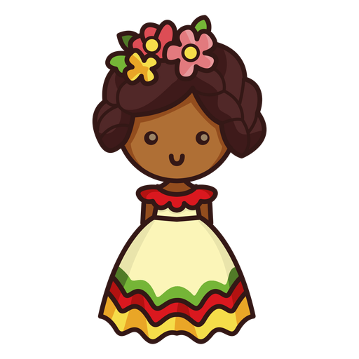 Dan?arina fofa personagem mexicana Desenho PNG