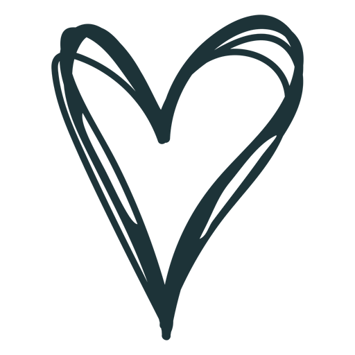 Download Cute pointy heart stroke - Transparent PNG & SVG vector file