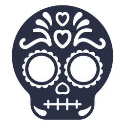 skull calavera colorful flat transparent png svg vector file vexels