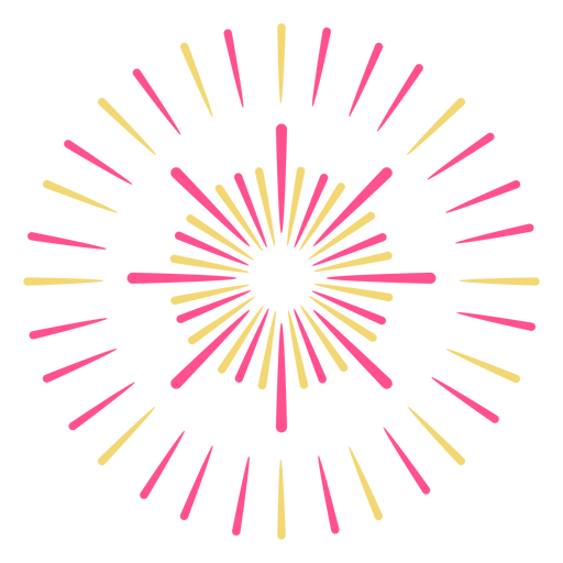 Design PNG E SVG De Fogos De Artifício Gradiente Amarelo 2 Anéis Para  Camisetas