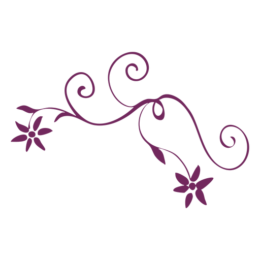 Curso de ornamento de roda de flor Desenho PNG