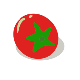 Isométrico de tomate vermelho fresco Desenho PNG