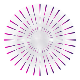 Gradiente de fuegos artificiales morados de 3 anillos Diseño PNG
