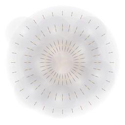 Gradient 3 ring thin sparks firework PNG Design