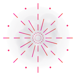 Gradient cool sparks firework PNG Design