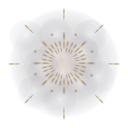 Gradient star shaped firework PNG Design