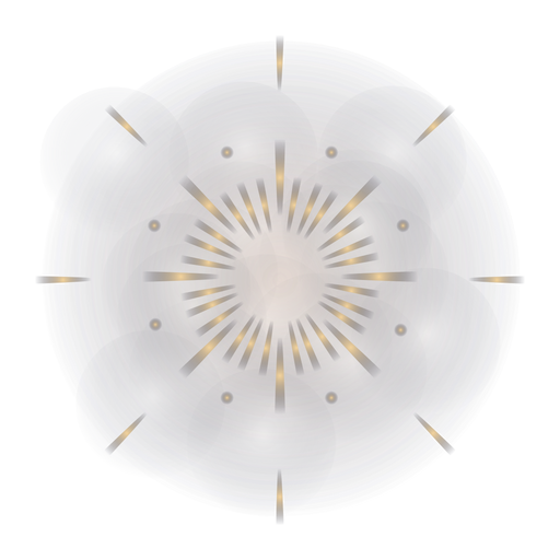 Sternförmiges Feuerwerk mit Farbverlauf PNG-Design