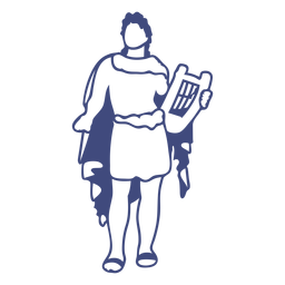 Deus grego apolo Desenho PNG