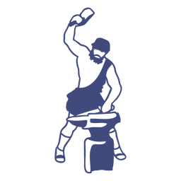Deus grego hephaestus Desenho PNG