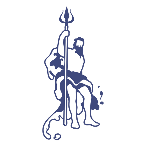 Greek Gods Poseidon Symbol Clip Art Library