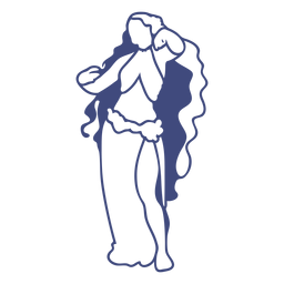 Griechische Göttin Aphrodite PNG-Design