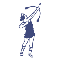 Deusa grega Artemis Desenho PNG