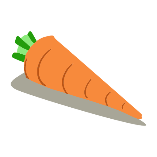 Healthy vegetable carrot isometric PNG Design