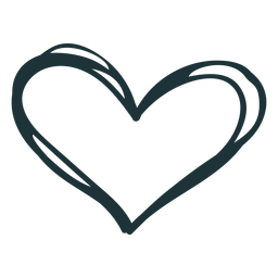 Doodle Stroke Heart Cute Transparent Png Svg Vector File