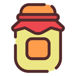 Trazo de icono de tarro de miel Diseño PNG
