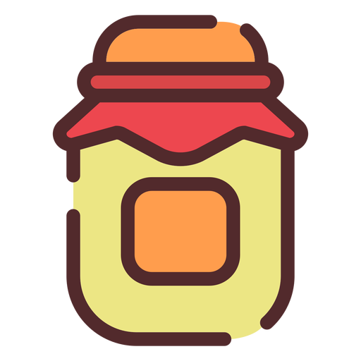 Trazo de icono de tarro de miel Diseño PNG