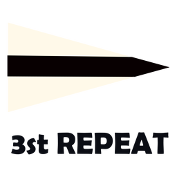Bandera de señal marítima internacional 3 repetición plana