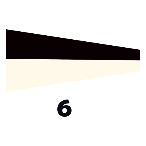 Internationale Seesignalflagge 6 flach PNG-Design
