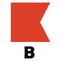 Bandera de señal marítima internacional b plana Transparent PNG