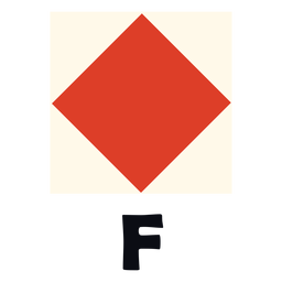 International maritime signal flag f flat PNG Design