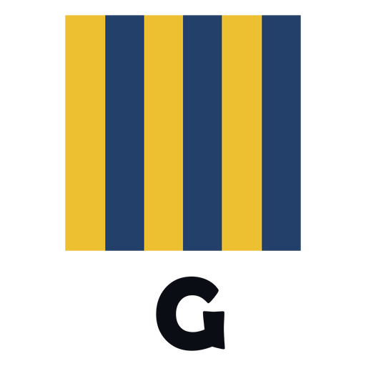 International maritime signal flag g flat PNG Design