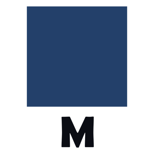 Internationale maritime Signalflagge m flach PNG-Design