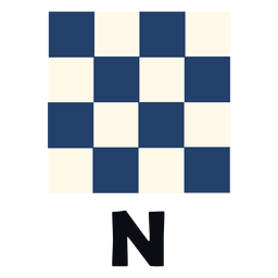 International maritime signal flag n flat Transparent PNG