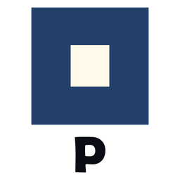 International maritime signal flag p flat PNG Design