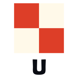 International maritime signal flag u flat PNG Design Transparent PNG
