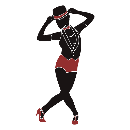 Bodysuit-Silhouette der Jazz-T?nzerin PNG-Design