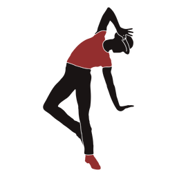 Jazz male dancer hat silhouette PNG Design
