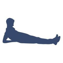 Laying man silhouette PNG Design Transparent PNG