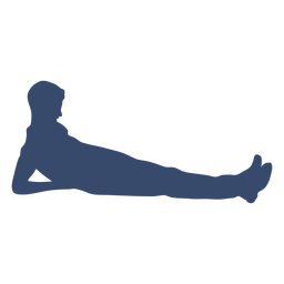 Silhueta de homem deitado Desenho PNG