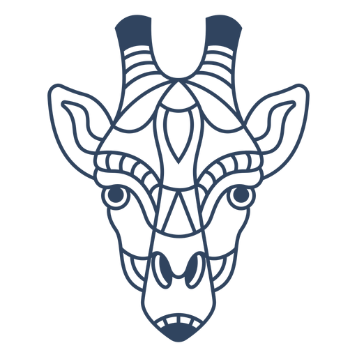 Download Mandala giraffe animal stroke - Transparent PNG & SVG ...