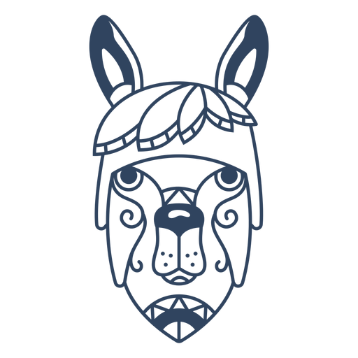 Download Mandala Llama Animal Stroke Transparent Png Svg Vector File