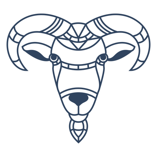 Download Mandala Ram Animal Stroke Transparent Png Svg Vector File