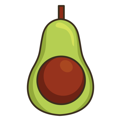 Bunter Symbolstrich der mexikanischen Avocado PNG-Design