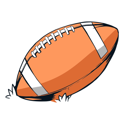 Ilustración de pelota de fútbol nfl Diseño PNG