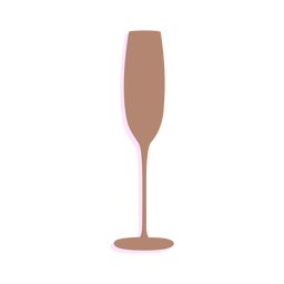 Silhueta de taça de champanhe de ano novo Desenho PNG