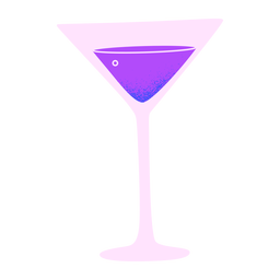 New year alcoholic drink glass PNG Design